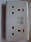 Double White Socket - 2