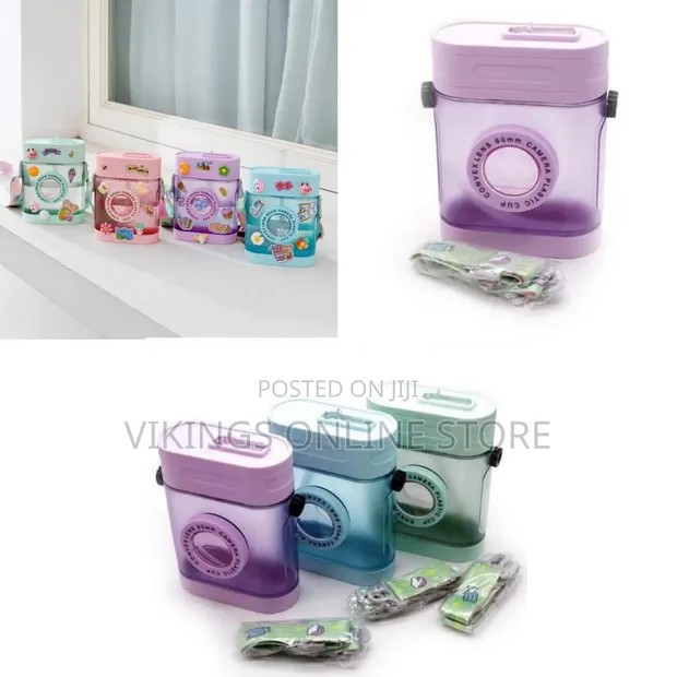 Retro Camera-Shaped Water Bottle - 1