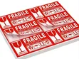 6pcs Coated Paper Fragile Warning Label Sticker - 2