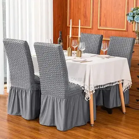 Stretch Dining Chair Covers - Gray - 1