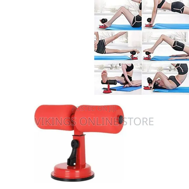 Portable Self-Suction Sit-Up Bar - Adjustable Home Fitness - 1