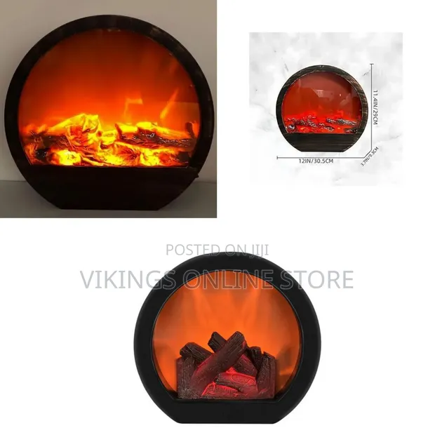 Decorative LED Fireplace Lantern - 1