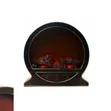Tabletop LED Fireplace Lantern - Antique Copper Style - 2