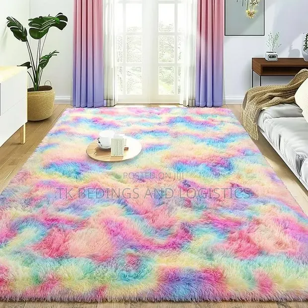 Rainbow Fluffy Carpet - 1