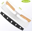 Sharp Pizza Cutter with Wooden Handle & Cover - 3
