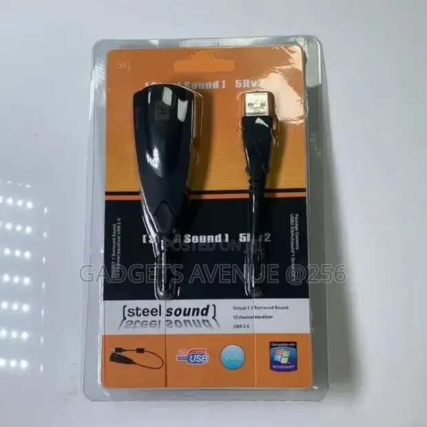 Virtual 7.1 Surround Sound USB External Audio Adapter - 1