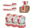 Fragile Tape - Red Text Parcel Tape 48MMx10m - 1