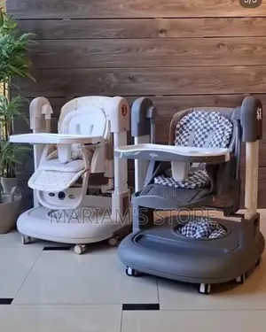 Multifunctional 3-in-1 Baby Chair: High Chair, Rocker, Walker