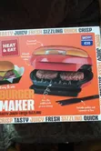 UK Heat & Eat Automatic Temperature Non-Stick Griddle 2 Burger Maker - 4