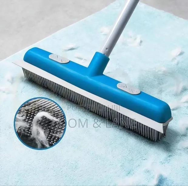 Kleaner Rubber Sweeping Brush with Squeegee - Pet Hair - 1