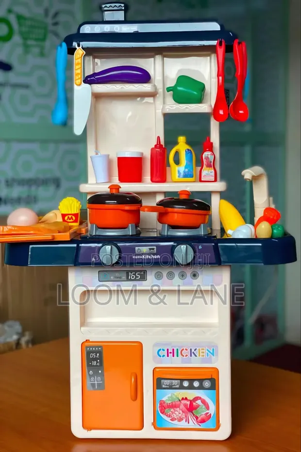 Multi-Piece Plastic Kids' Pretend Play Kitchen Set - 1