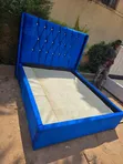 Modern Velvet Bed 5x6 King Size - 1