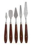 5-Piece Stainless Steel Palette Knife Set - 1