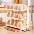 60-Piece Folding Egg Storage Box - Stackable Organizer - 1