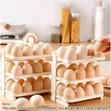 60-Piece Folding Egg Storage Box - Stackable Organizer - 2