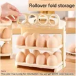 60-Piece Folding Egg Storage Box - Stackable Organizer - 4