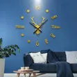 Modern DIY 3D Deer Head Wall Clock - 3