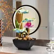 LED Tabletop Water Fountain with 3-Tier Waterfall - 5