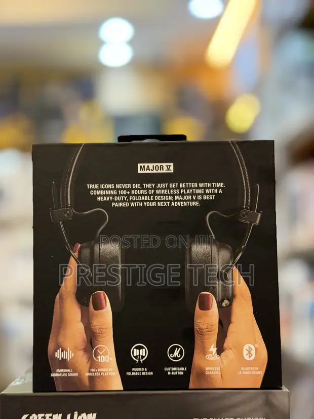 Marshall Major V On-Ear Wireless Bluetooth Headphones - 1