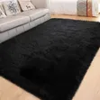 Fluffy Black Carpet - 2