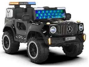 Premium Kids Electric GMC Police Ride-On Truck