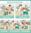5-in-1 Sit-to-Stand Baby Walker & Activity Center - 5