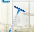 2-in-1 Telescopic Window Cleaner with Sponge & Rubber Blade - 2
