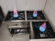 3 Burner Heavy Duty Gas Stove - Stainless Steel - 1