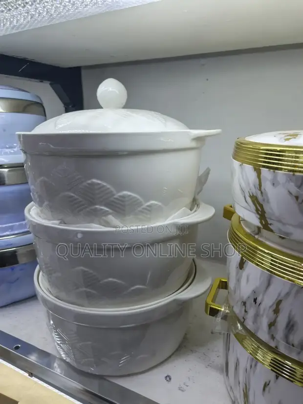 3-Piece Ceramic Serving Dish Set - 1