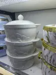 3-Piece Ceramic Serving Dish Set - 1