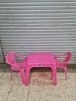 Absorbed Plastic Kids Chairs and Table - 1