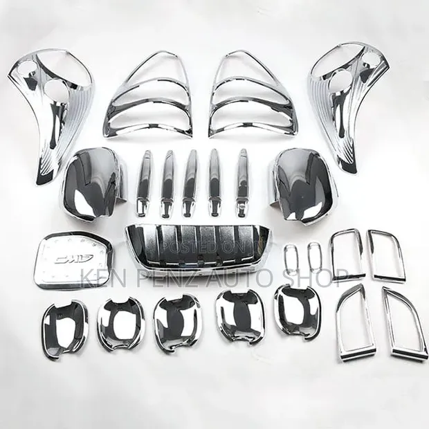 Land Cruiser LC120 Chrome Plated Plastic Covers Kit - 1