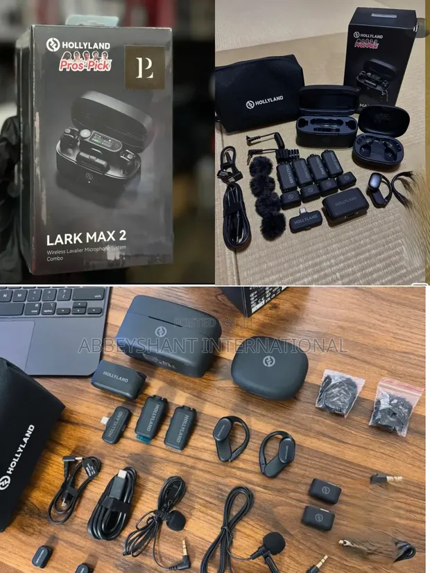 Hollyland Lark Max 2 Wireless Lavalier Microphone System Combo - 1