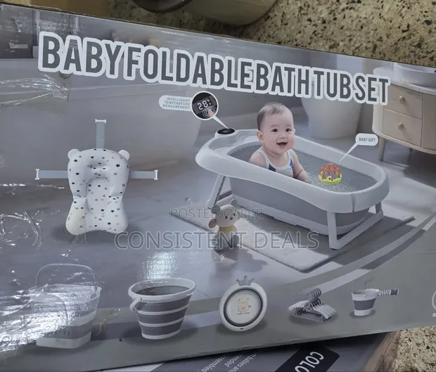 Baby Foldable Bath Tub Set - 1