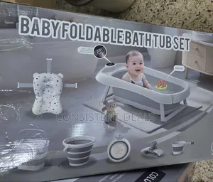 Baby Foldable Bath Tub Set