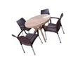 Heavy-Duty Plastic Dining Chairs and Table Set - Brand New - 2