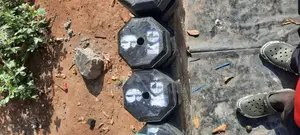 Brand New Concrete Barbells with Rubber Coating