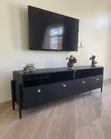 Wood-Mode TV Stand Unit - 2m Black - 1