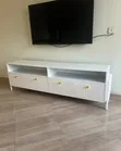 White TV Stand Unit - 2 Meter Length - 2