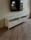 White TV Stand Unit - 2 Meter Length - 4