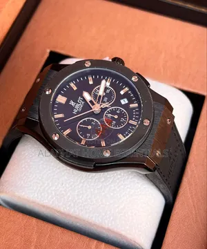 Hublot Watch with Leather Band