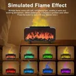 Ultrasonic Essential Oil Humidifier - Fireplace Flame Effect - 3
