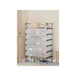 6-Tier Metal Shoe Rack with Dustproof Cover (18-21 Pairs) - 1