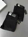 Men's Black Moto Jeans - 2