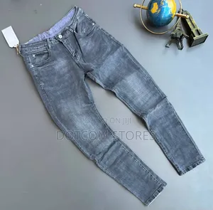 Men's Designer Skinny Jeans - Acid Wash Grey