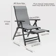 Zero Gravity Patio Chair - Padded Recliner - 3