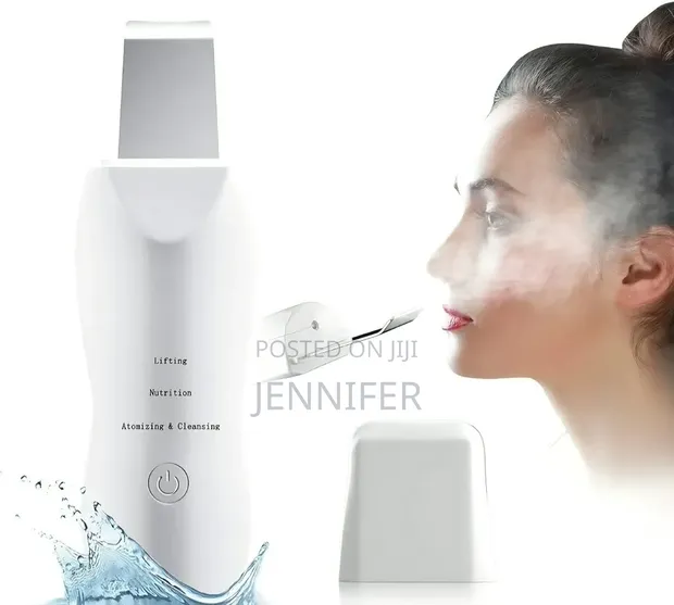 Ultrasonic Facial Skin Scrubber & Moisturizing Spray Tool - 1