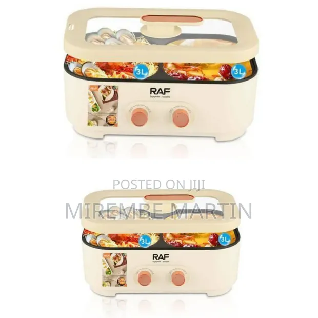RAF Multifunction Electric Hotpot Rice Cooker, 6 Litres - White - 1