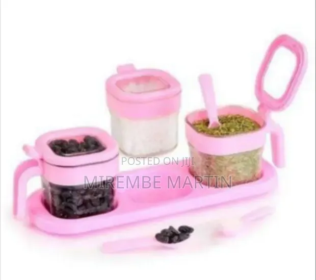 2-Piece Spice Jar Set with Tray - 1