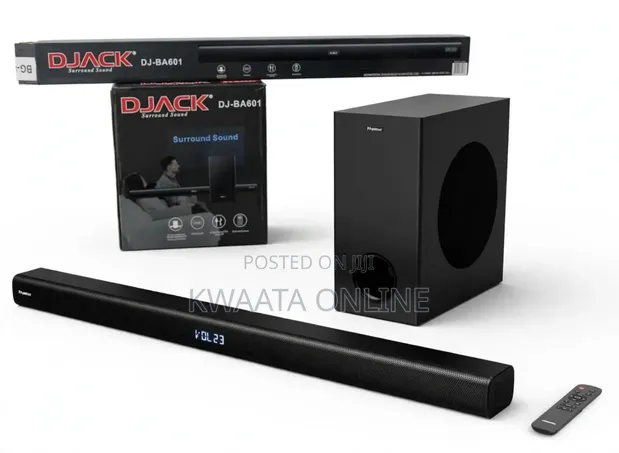DJACK DJ-BA601 Wireless Bluetooth TV Soundbar 3D Surround Speaker - 1